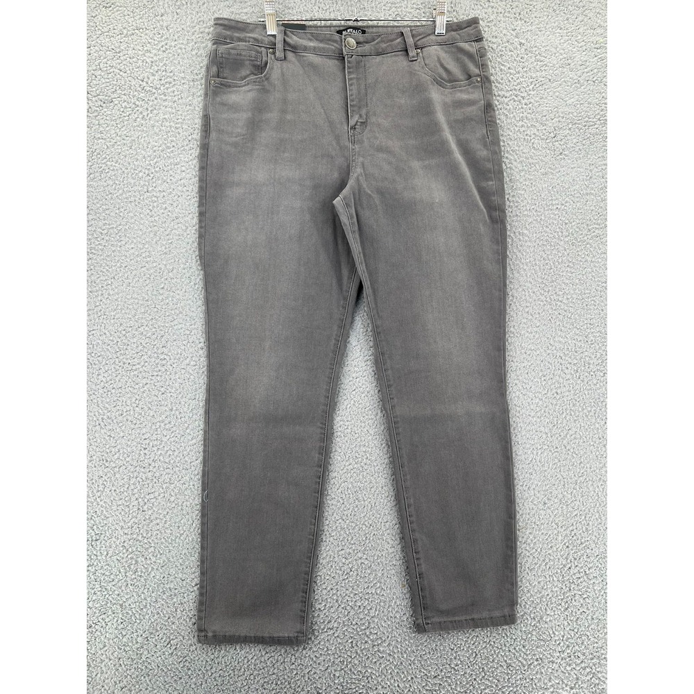 Buffalo David Bitton Jeans Womens 16/36 Gray Pursuit Mid Rise Super Soft Capri